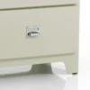 Mash white mobile 2 ante 4 cassetti produzione dulton in acciaio laccato di colore avorio lucido l120 p45 h97 cm