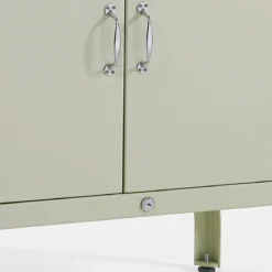Mash white vetrina alta 4 anta produzione dulton in acciaio laccato di colore avorio lucido l72 p45 h171 cm