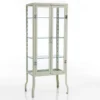 Mash white vetrina alta 2 ante produzione dulton in acciaio laccato di colore avorio lucido l70 p45 h161 cm