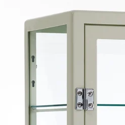 Mash white vetrina alta 2 ante produzione dulton in acciaio laccato di colore avorio lucido l70 p45 h161 cm