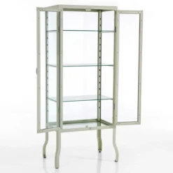 Mash white vetrina alta 2 ante produzione dulton in acciaio laccato di colore avorio lucido l70 p45 h161 cm