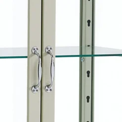 Mash white vetrina alta 2 ante produzione dulton in acciaio laccato di colore avorio lucido l70 p45 h161 cm