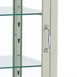 Mash white vetrina 1 anta produzione dulton in acciaio laccato di colore avorio lucido l40 p45 h126 cm