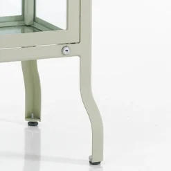 Mash white vetrina 1 anta produzione dulton in acciaio laccato di colore avorio lucido l40 p45 h126 cm
