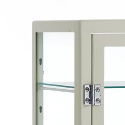 Mash white vetrina 1 anta produzione dulton in acciaio laccato di colore avorio lucido l40 p45 h126 cm