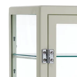 Mash white vetrina 2 ante produzione dulton in acciaio laccato di colore avorio lucido l70 p45 h131 cm
