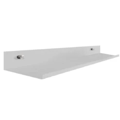 Mensola in metallo laccato bianco opaco l 100x15 cm