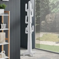 Mexico white appendiabiti laccato bianco opaco h160 l42 p42 cm