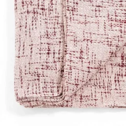 Miri plaid cotone 100% cotone rosso bianco 135x190 cm