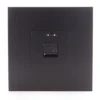 Mix black orologio da muro laccato nero opaco h33 l33 p2 cm
