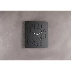 Mix black orologio da muro laccato nero opaco h33 l33 p2 cm