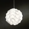 Mix white lampadario in bianco con filo regolabile e paralume d44 h44 cm