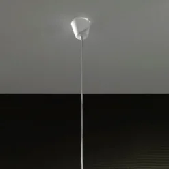 Mix white lampadario in bianco con filo regolabile e paralume d44 h44 cm