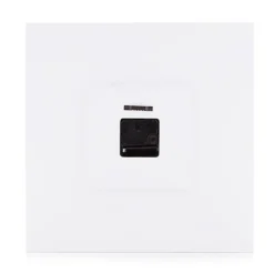 Mix whit orologio da muro laccato bianco opaco h33 l33 p2 cm