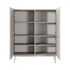 Mobile alto MALENA colore Beige opaco Rovere Scandi H1262 L100 P38