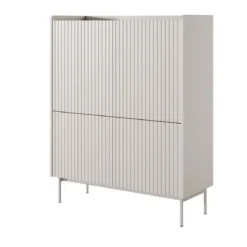 Mobile alto MALENA colore Beige opaco Rovere Scandi H1262 L100 P38