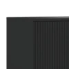 Mobile alto ROMA TOTAL BLACK finitura Nero opaco H130 L104 P40