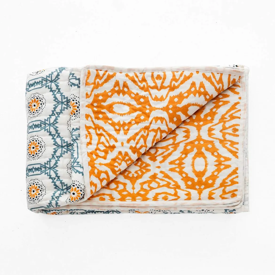 Moena plaid cotone colore giallo 100% cotone 135 x 190 cm