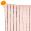 Neem 3 cuscino colore panna con righe made in india 45x45 cm