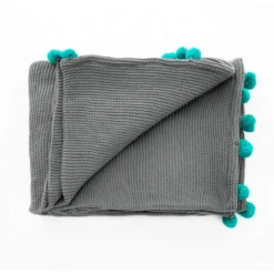 Neem 3 plaid cotone 100% acrilico intrecciato cm 150 x 220