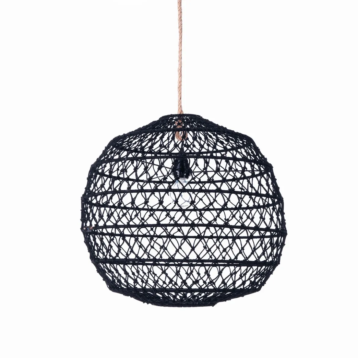 Net black lampadario in nylon nero d50xh50 cm