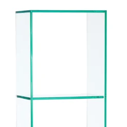 New blanko libreria a colonna in vetro 3 ripiani 35x22xh149 cm