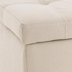 Nice beige 80 cassapanca contenitore in pelle sintetica beige effetto nabuk 80x44xh48.5 cm