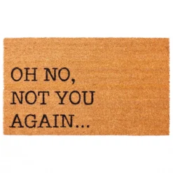 Oh no zerbino in fibre di cocco con retro antiscivolo 75x45 cm
