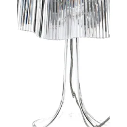 Onda lampada da tavolo acrilico trasparente d24 h43 cm
