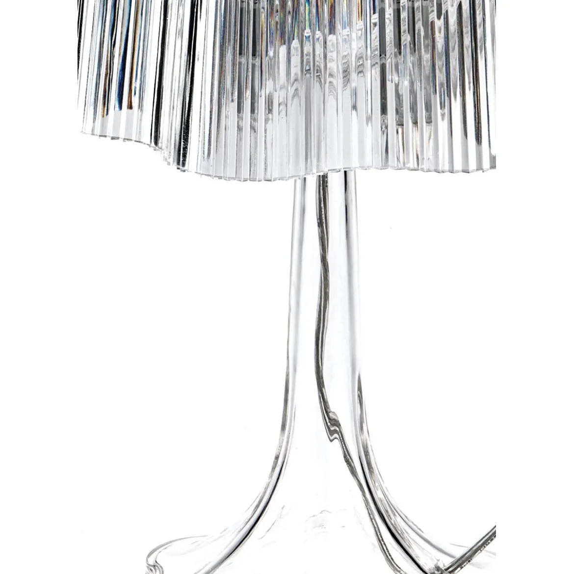 Onda lampada da tavolo acrilico trasparente d24 h43 cm