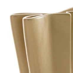 Ortho-a vaso in ceramica colore oro finitura opaca 18x9x17 cm