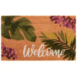 Palm zerbino in fibre di cocco e pvc antiscivolo fantasia palm cm 45x75x2