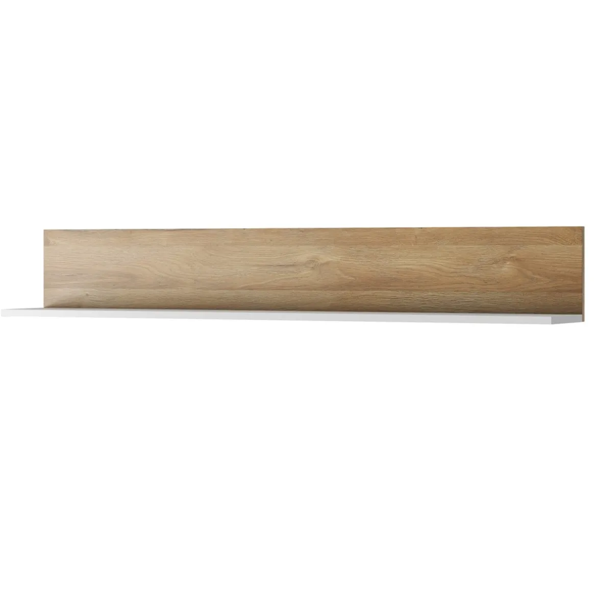 Parete soggiorno KELY WHITE finitura Rovere Crudo Bianco opaco H172 L260 P44