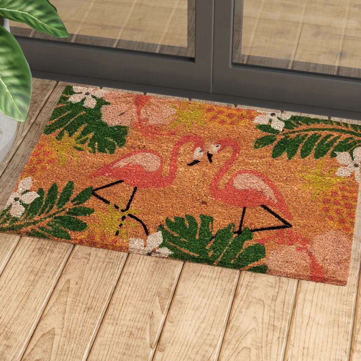 Park 2 zerbino in fibre di cocco e pvc antiscivolo fantasia park 2 cm 45x75x2