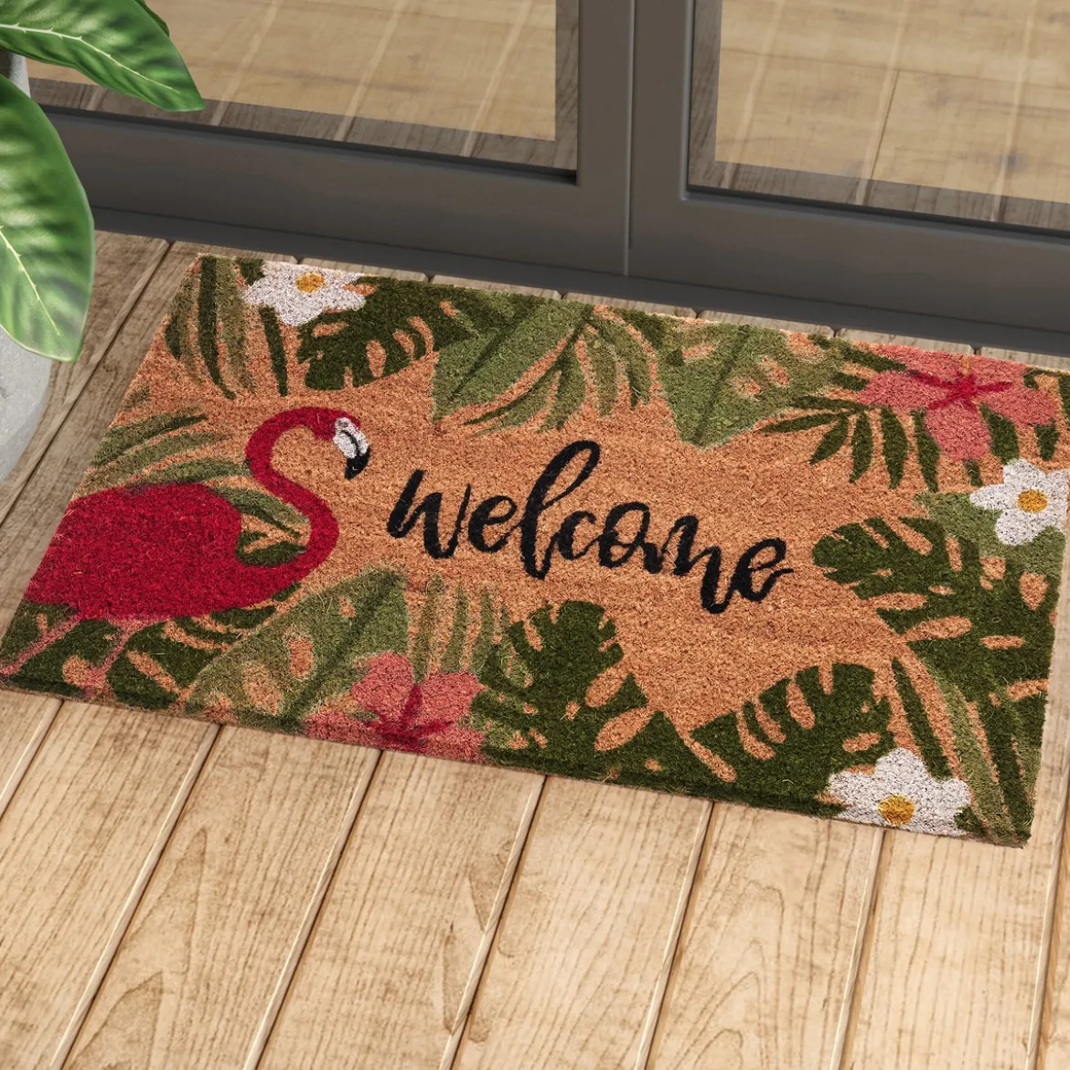 Park zerbino in fibre di cocco e pvc antiscivolo fantasia park cm 45x75x2