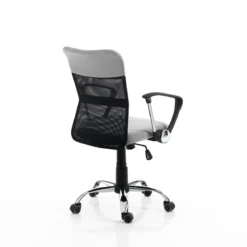 Pasadena sedia da ufficio regolabile e girevole in tessuto colore grigio con ruote 58x57 h90/100 cm