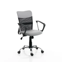 Pasadena sedia da ufficio regolabile e girevole in tessuto colore grigio con ruote 58x57 h90/100 cm