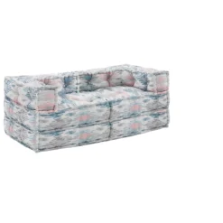 Pastel divano 2 posti outdoor tessuto waterproof cm. l.150 p.75 h.60