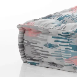 Pastel pouf quadrato outdoor tessuto waterproof