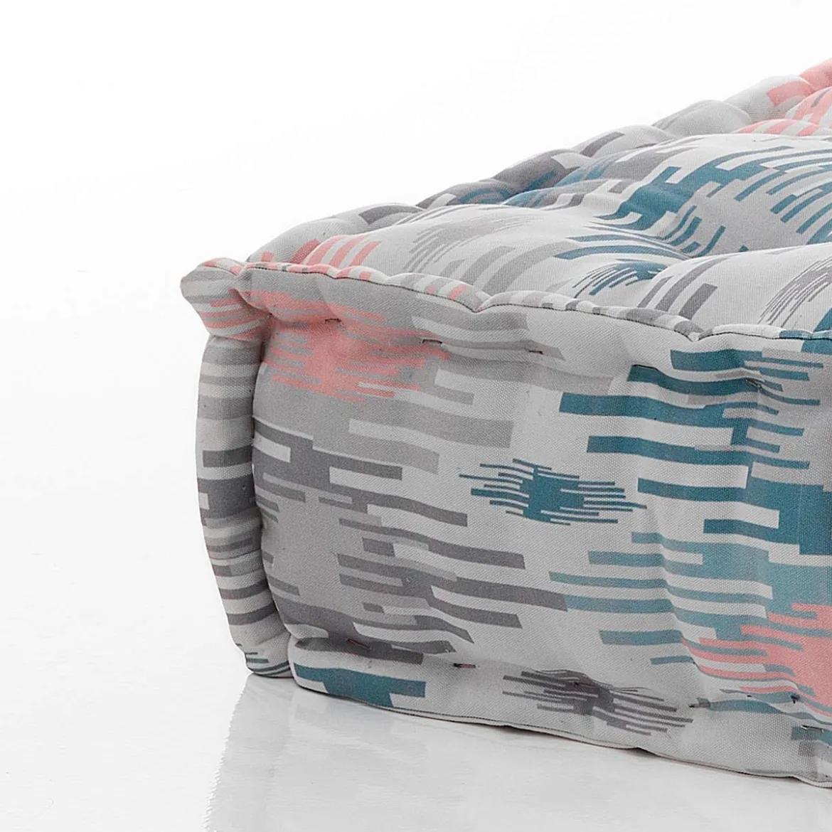 Pastel pouf quadrato outdoor tessuto waterproof