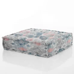 Pastel pouf quadrato outdoor tessuto waterproof