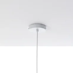 Paul lampadario in metallo bianco opaco filo regolabile 59x59 h43 cm