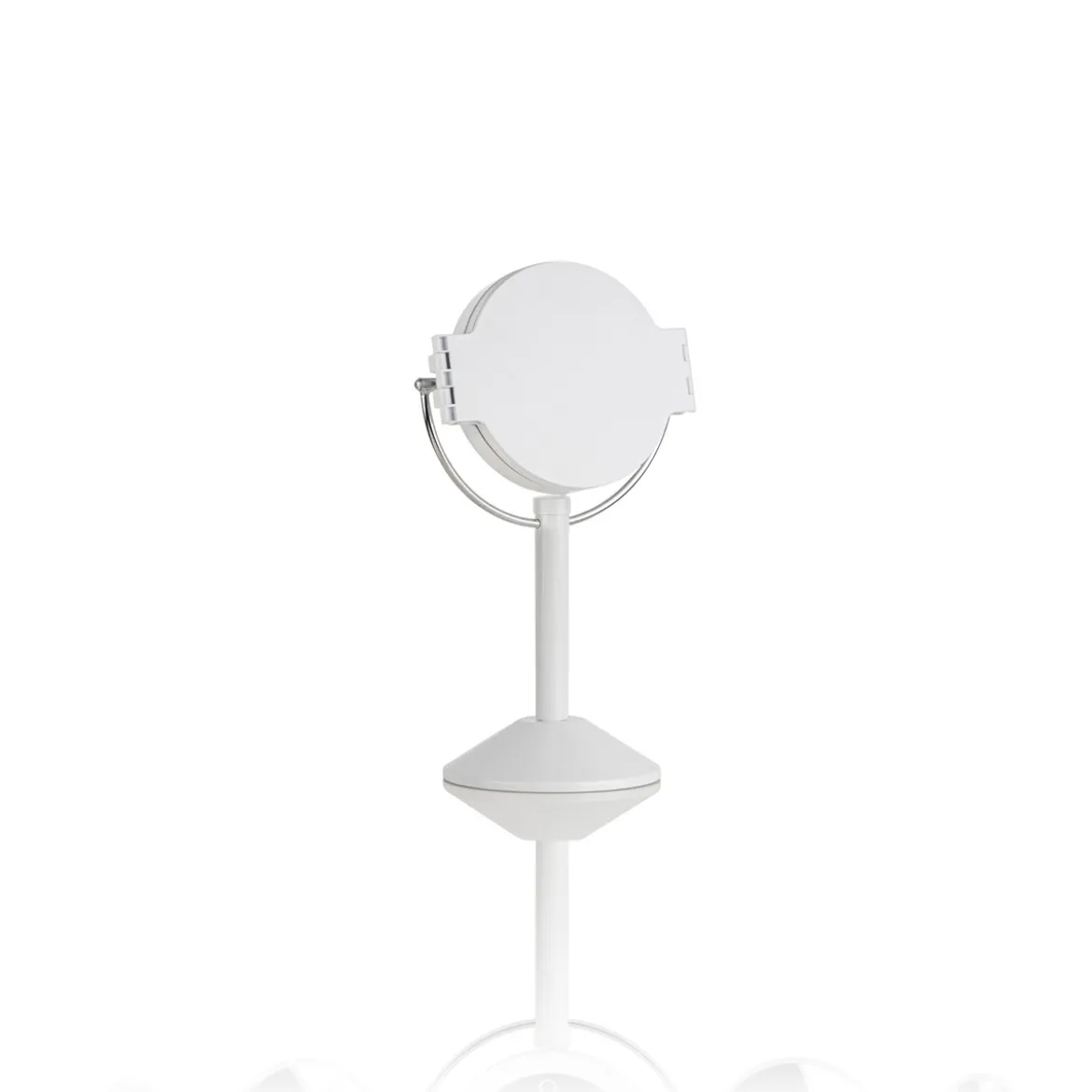 Penta specchio da tavolo con led senza filo touch bianco opaco 25x20.5xh46.5 cm