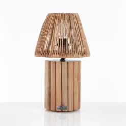 Perlis lampada da tavolo in rattan d22.5xh40 cm
