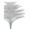 Petalo lampada da tavolo bianca in metallo e polipropilene h47x44 cm