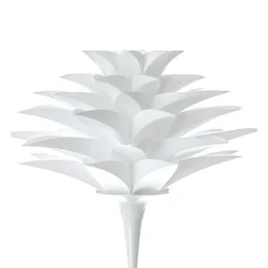 Petalo lampada da terra bianca in metallo e polipropilene h175x50 cm