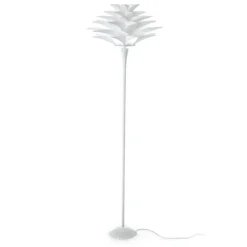 Petalo lampada da terra bianca in metallo e polipropilene h175x50 cm