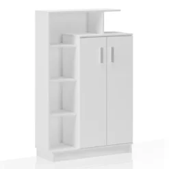 Petra scarpiera / libreria / dispensa finitura larice bianco 90x34.5xh140 cm
