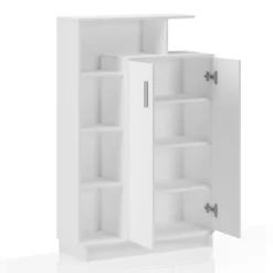 Petra scarpiera / libreria / dispensa finitura larice bianco 90x34.5xh140 cm