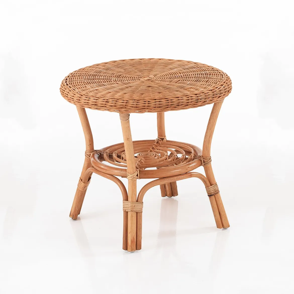 Pienza set living da interno/esterno portonovo in rattan colore naturale 2 poltrone con cuscini in cotone e tavolino